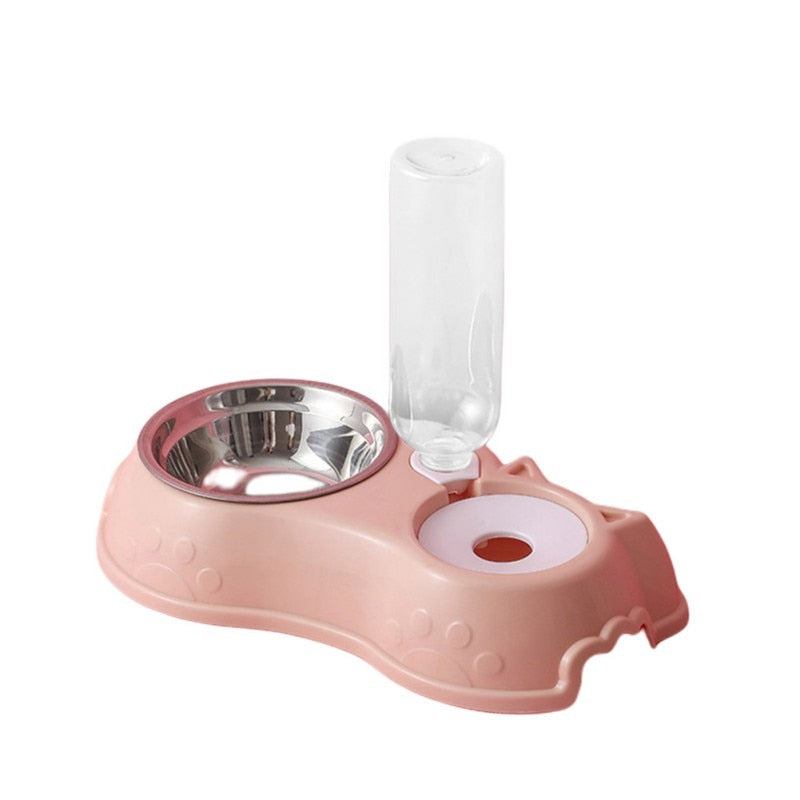 2-in-1 & 3-In-1 Pet Feeders with 500ML Automatic Water Dispenser