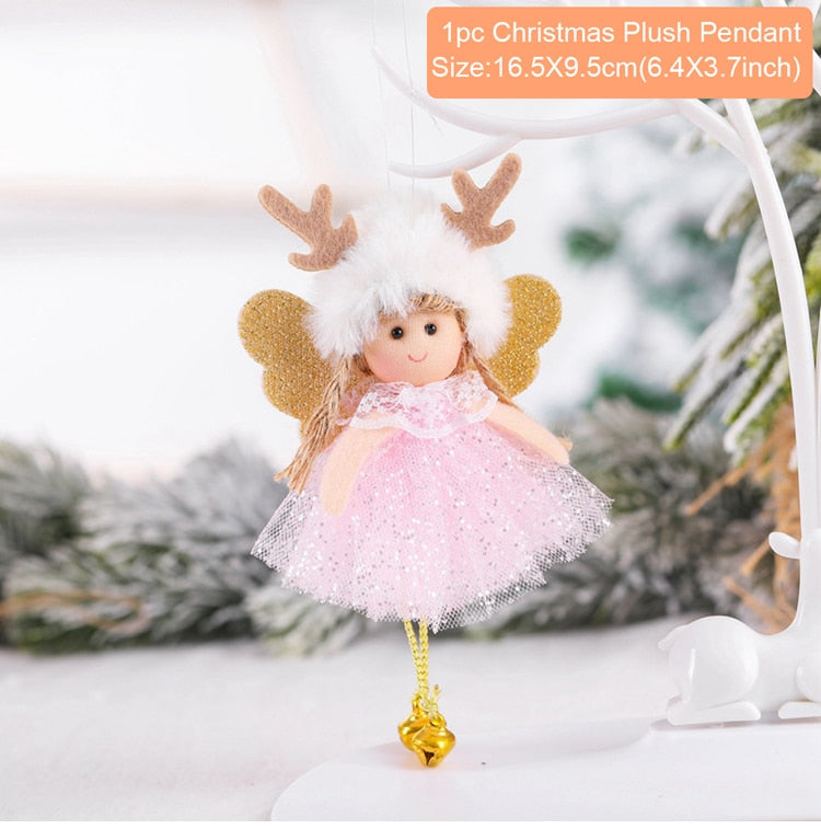 FENGRISE Navidad Angel Doll Christmas Ornaments