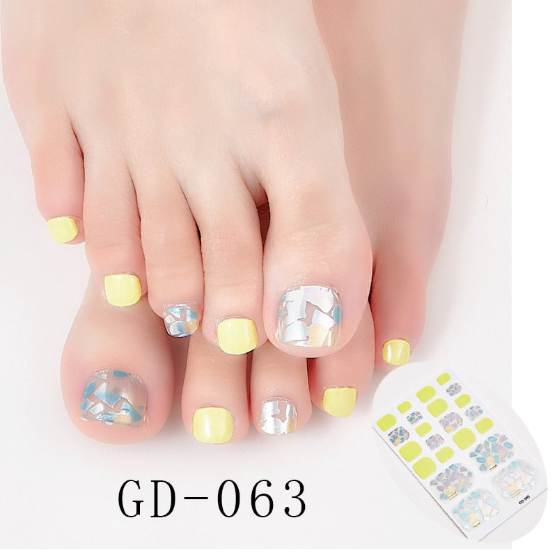 SANUXC Pedicure Nail Art Wrap Sheets