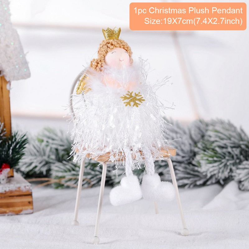 FENGRISE Navidad Angel Doll Christmas Ornaments