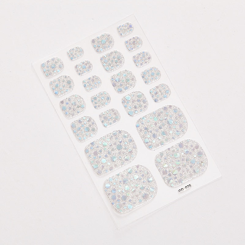 SANUXC Pedicure Nail Art Wrap Sheets