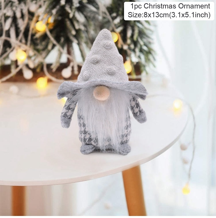 Cute & Snuggley Faceless Christmas Gnome Decor Dolls