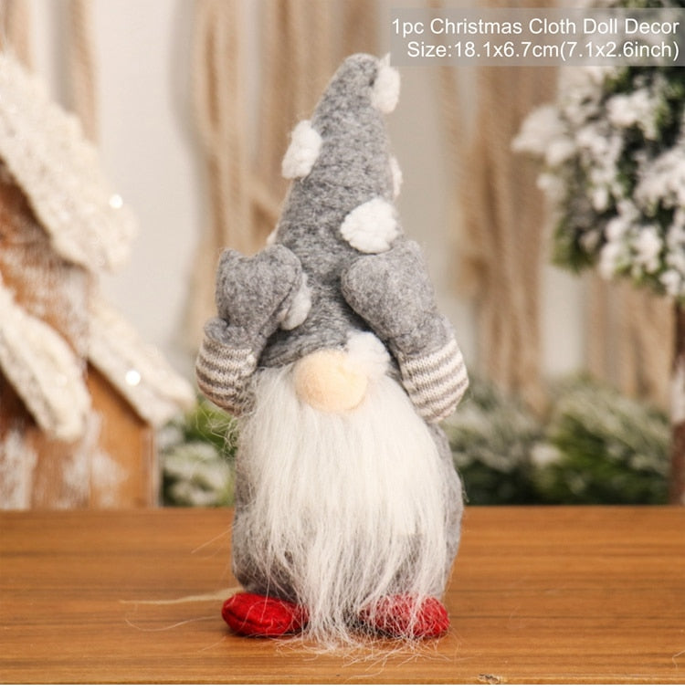 Cute & Snuggley Faceless Christmas Gnome Decor Dolls