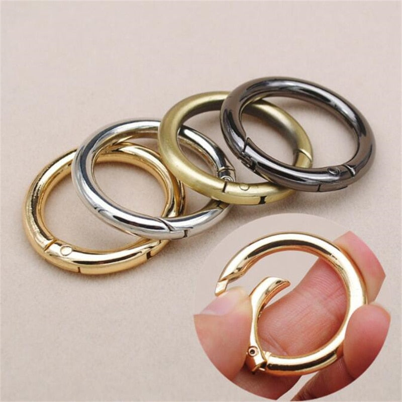 5pc Set Metal O-Ring Spring Clasps