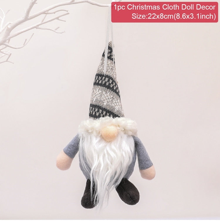 Cute & Snuggley Faceless Christmas Gnome Decor Dolls