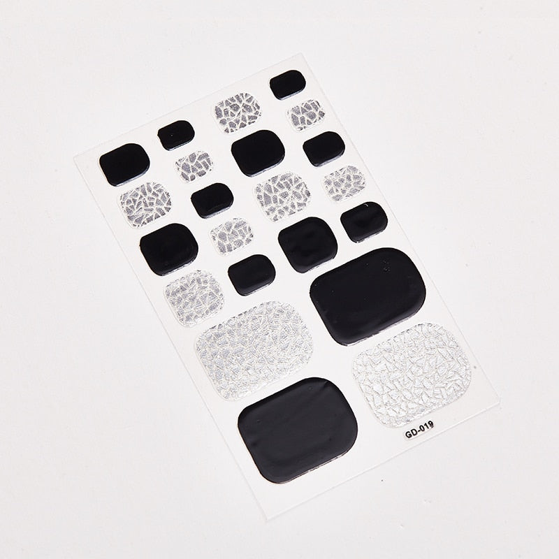 SANUXC Pedicure Nail Art Wrap Sheets