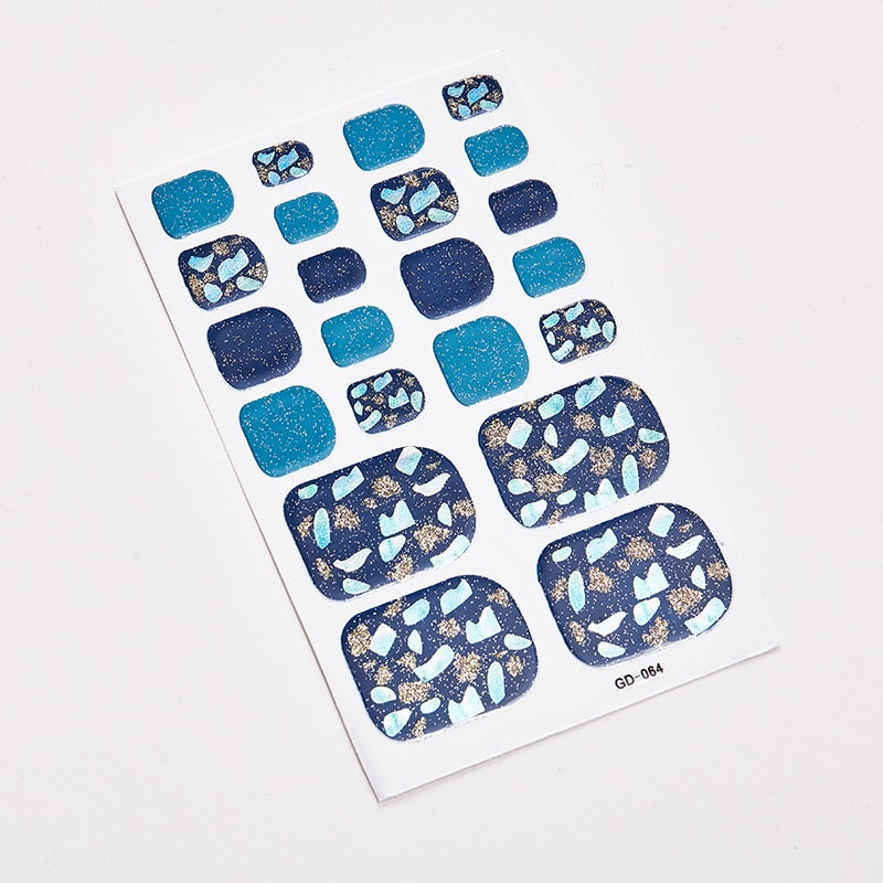 SANUXC Pedicure Nail Art Wrap Sheets