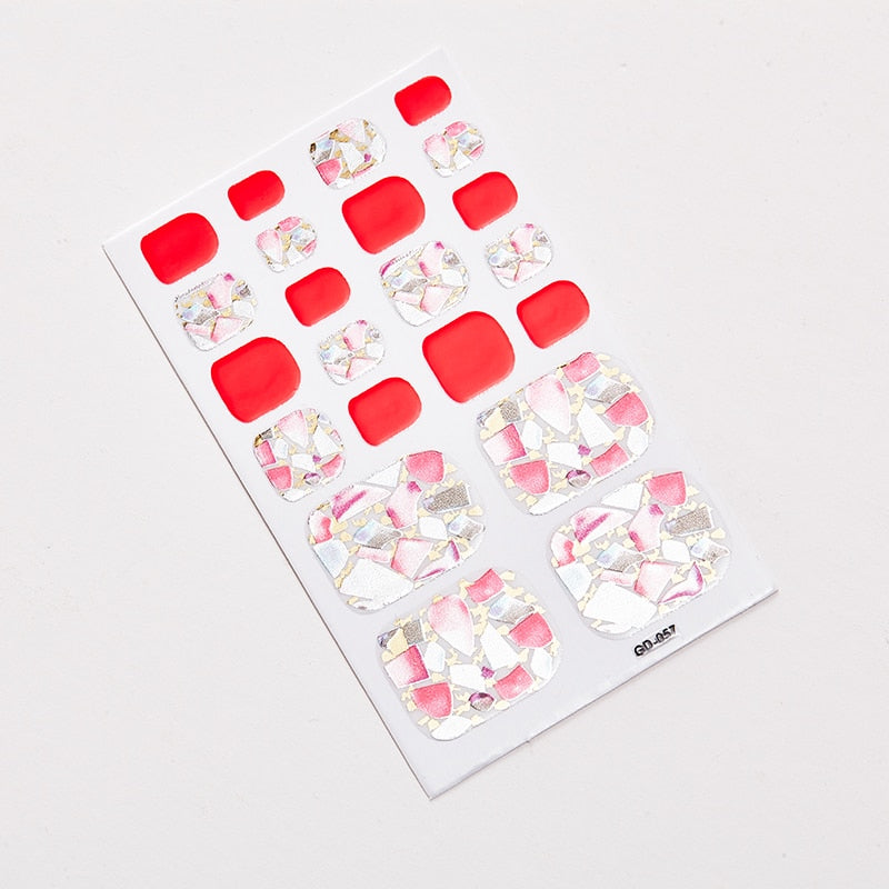 SANUXC Pedicure Nail Art Wrap Sheets