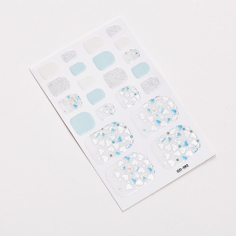 SANUXC Pedicure Nail Art Wrap Sheets