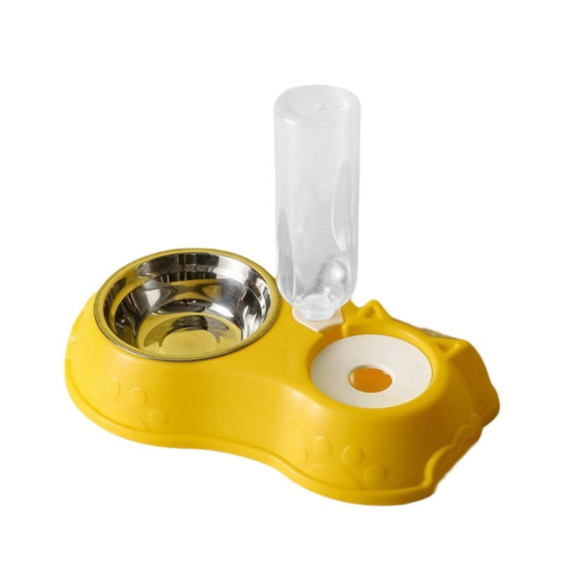 2-in-1 & 3-In-1 Pet Feeders with 500ML Automatic Water Dispenser