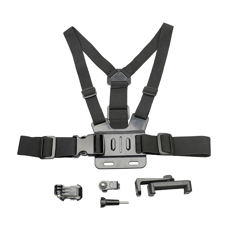 GoPRO Adjustable Sport Chest Belt Smartphone Holder with Accessories