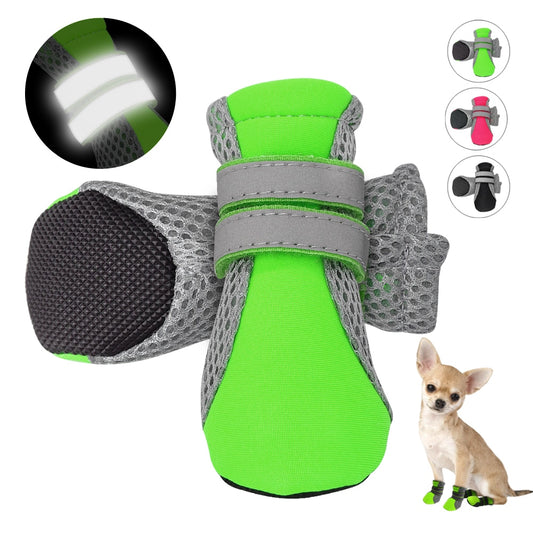 4pc Set - Reflective Waterproof No Slip Pet Boots