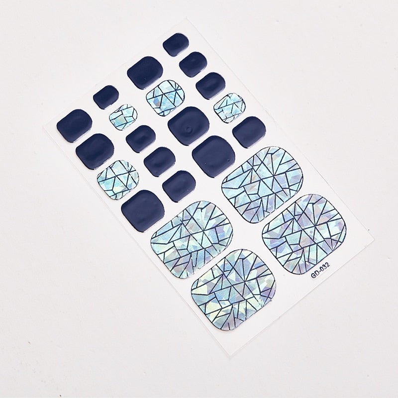 SANUXC Pedicure Nail Art Wrap Sheets