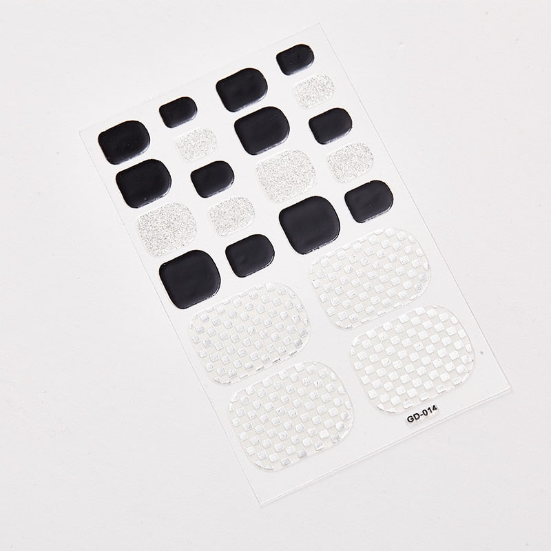 SANUXC Pedicure Nail Art Wrap Sheets