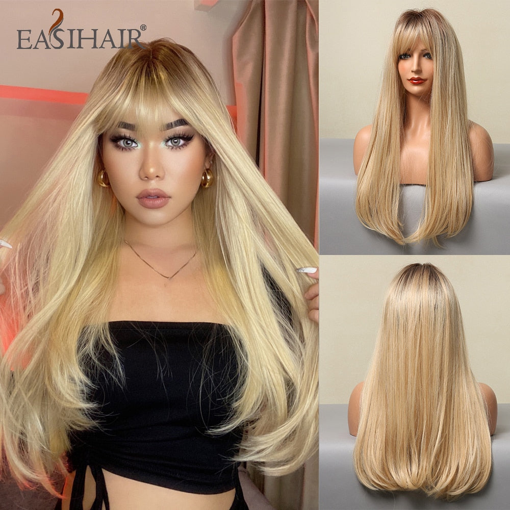 EASIHAIR Charming Layered Straight Synthetic Wig