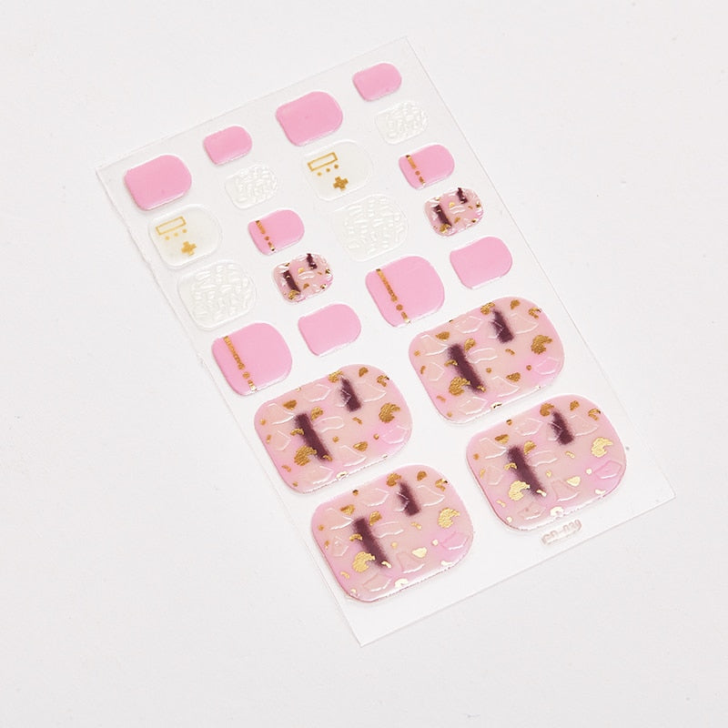 SANUXC Pedicure Nail Art Wrap Sheets