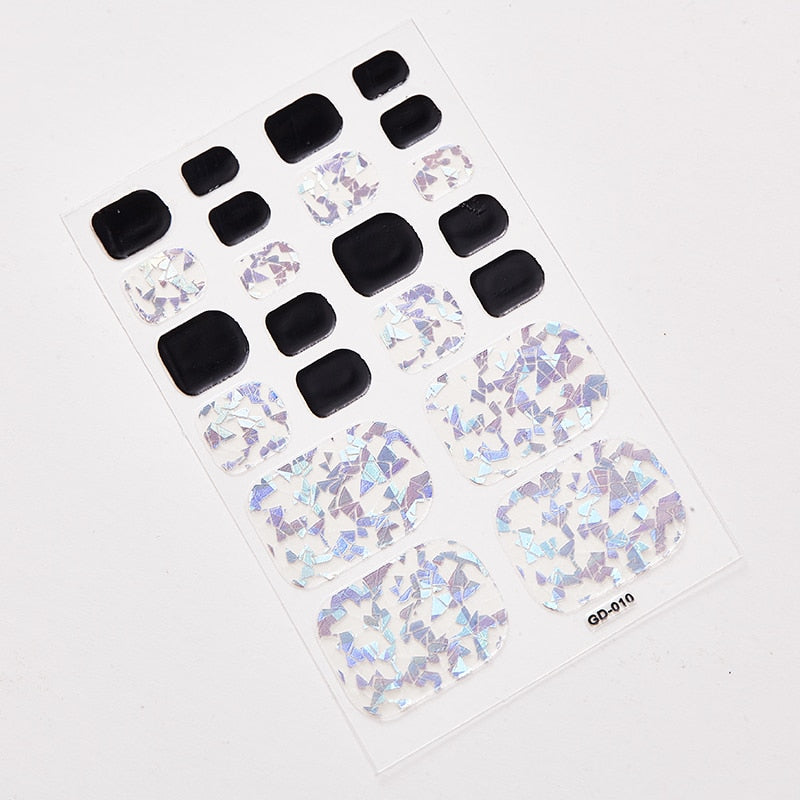 SANUXC Pedicure Nail Art Wrap Sheets