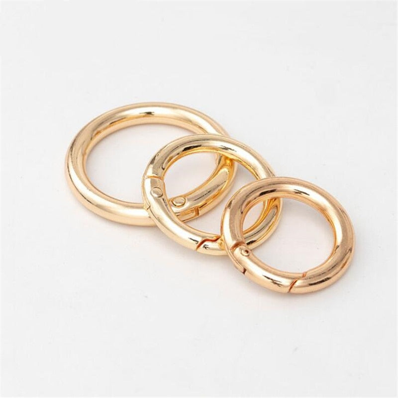 5pc Set Metal O-Ring Spring Clasps