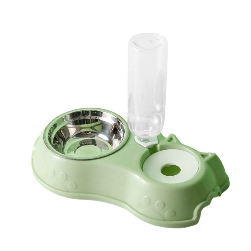 2-in-1 & 3-In-1 Pet Feeders with 500ML Automatic Water Dispenser