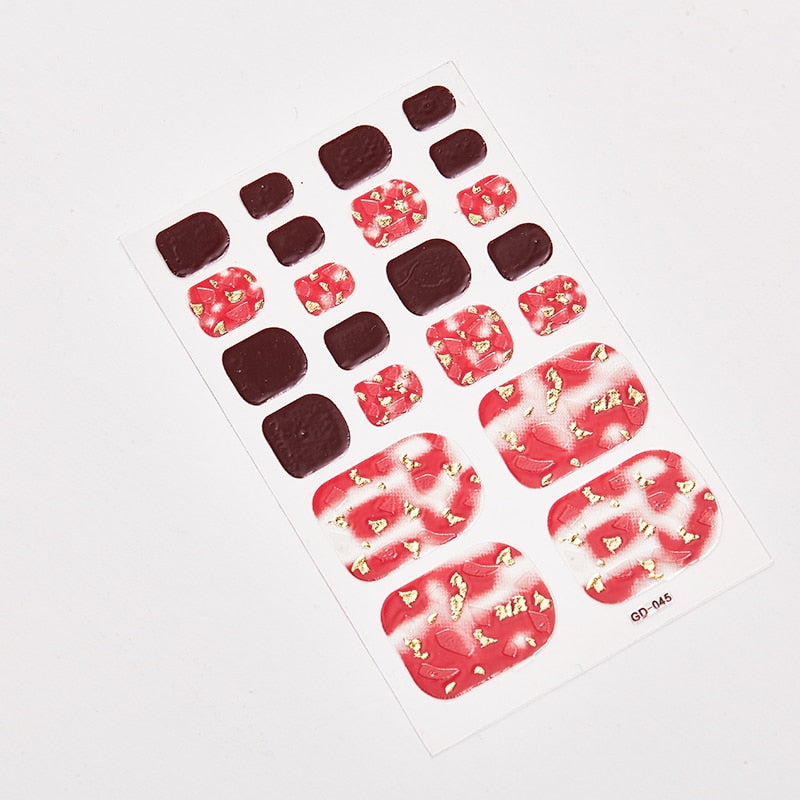 SANUXC Pedicure Nail Art Wrap Sheets