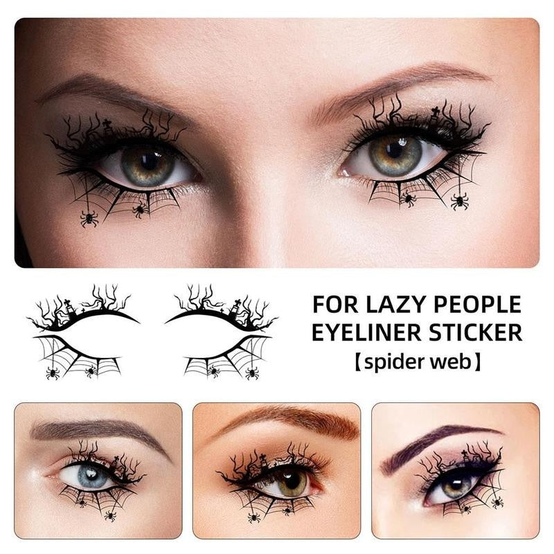 Waterproof Temporary Horror Eye-Makeup Stickers (4PC SET)