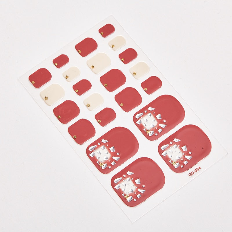 SANUXC Pedicure Nail Art Wrap Sheets