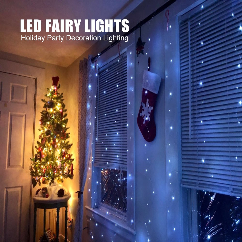 3M LED Curtain String Lights with Remote Control