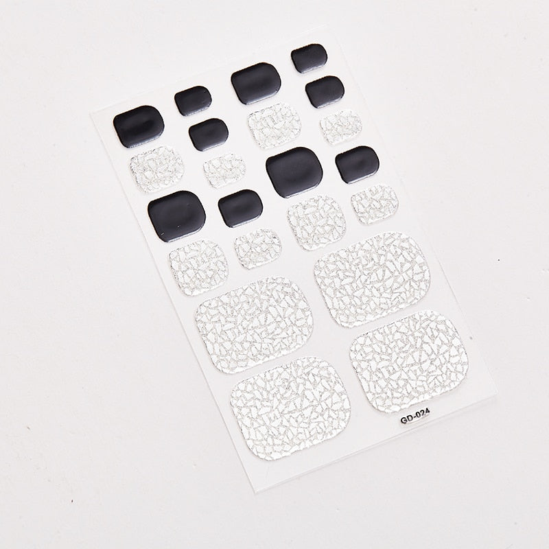 SANUXC Pedicure Nail Art Wrap Sheets