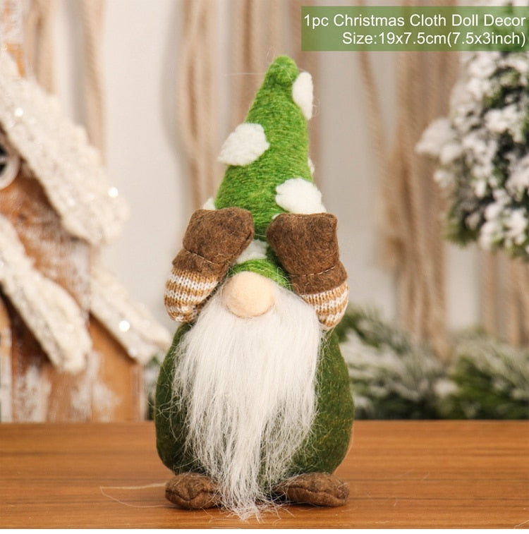 Cute & Snuggley Faceless Christmas Gnome Decor Dolls