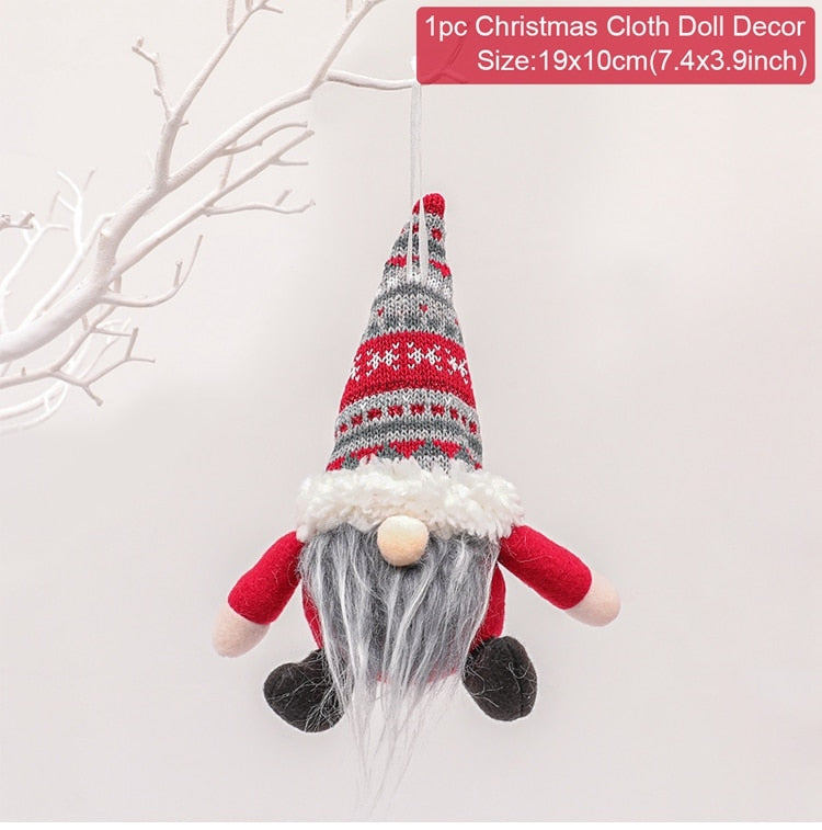 Cute & Snuggley Faceless Christmas Gnome Decor Dolls