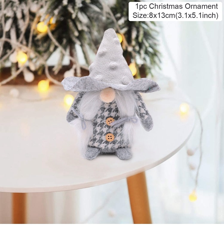 Cute & Snuggley Faceless Christmas Gnome Decor Dolls