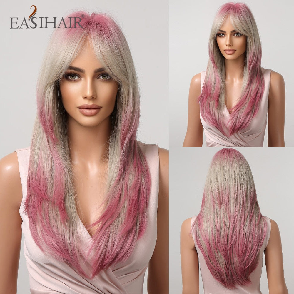 EASIHAIR Charming Layered Straight Synthetic Wig