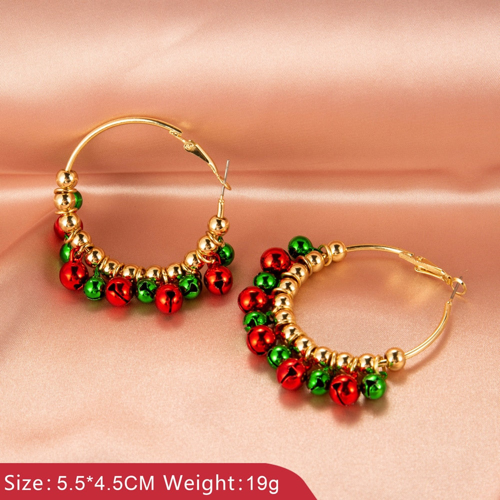 Cheerful Christmas Holiday Dangle Earrings