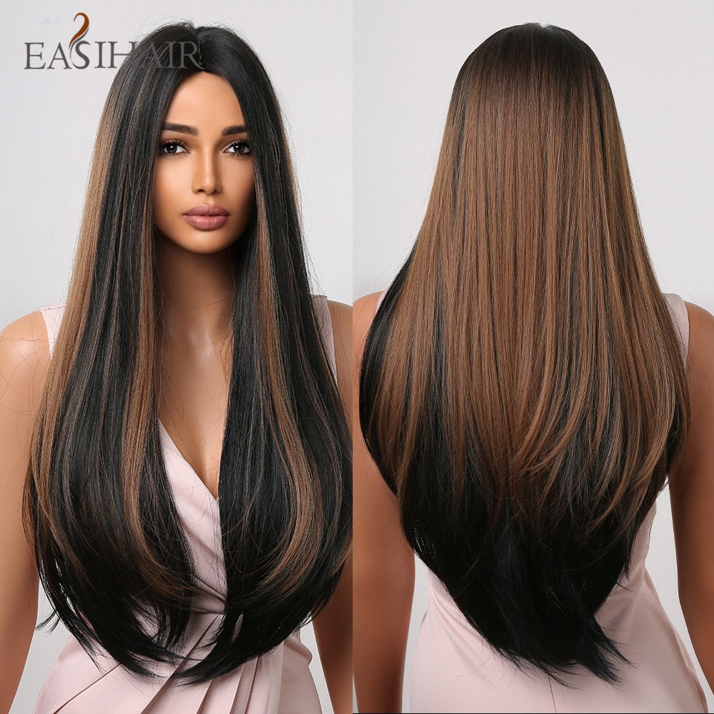 EASIHAIR Charming Layered Straight Synthetic Wig