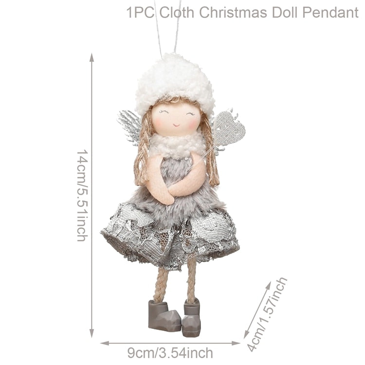 FENGRISE Navidad Angel Doll Christmas Ornaments