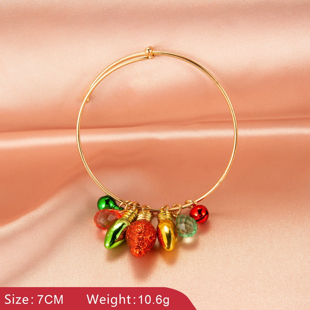 Cheerful Christmas Holiday Dangle Earrings