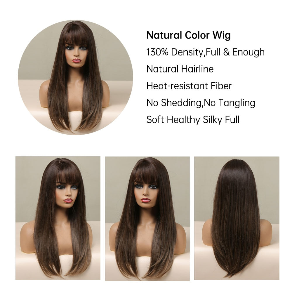 EASIHAIR Charming Layered Straight Synthetic Wig