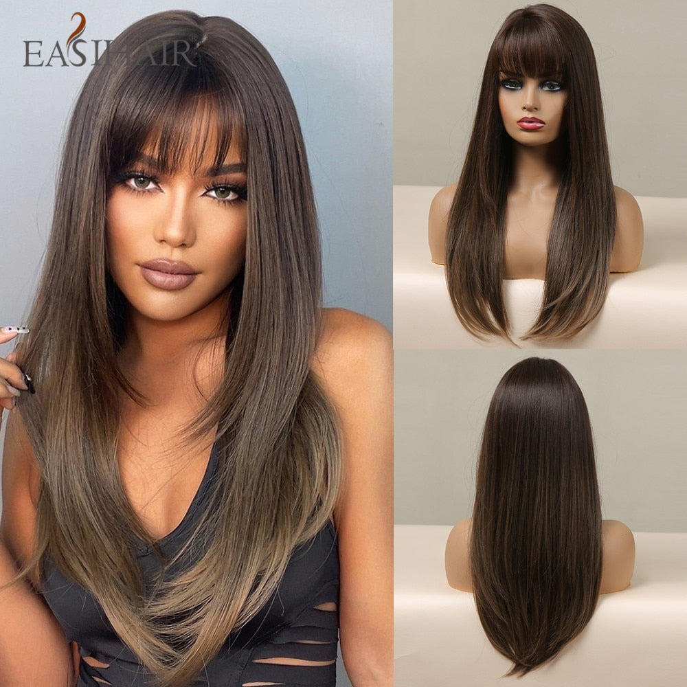 EASIHAIR Charming Layered Straight Synthetic Wig