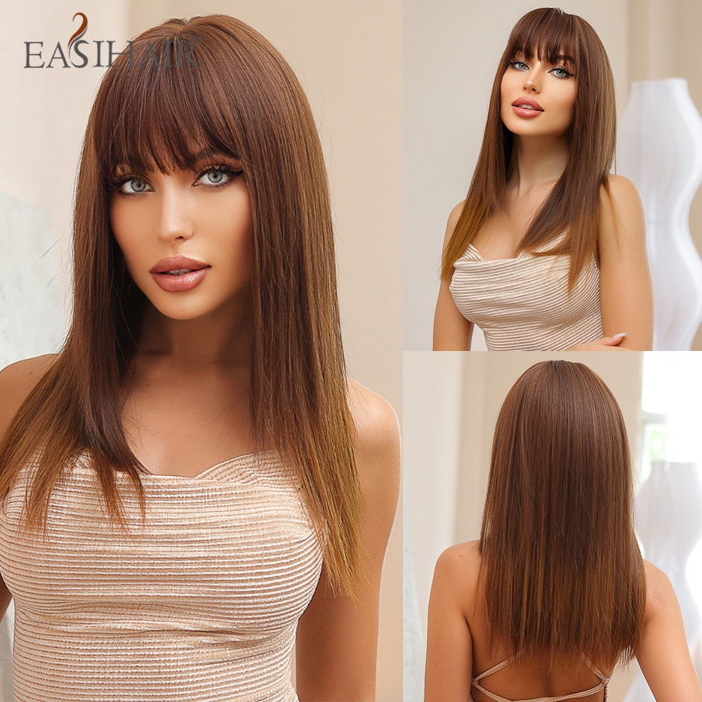 EASIHAIR Charming Layered Straight Synthetic Wig