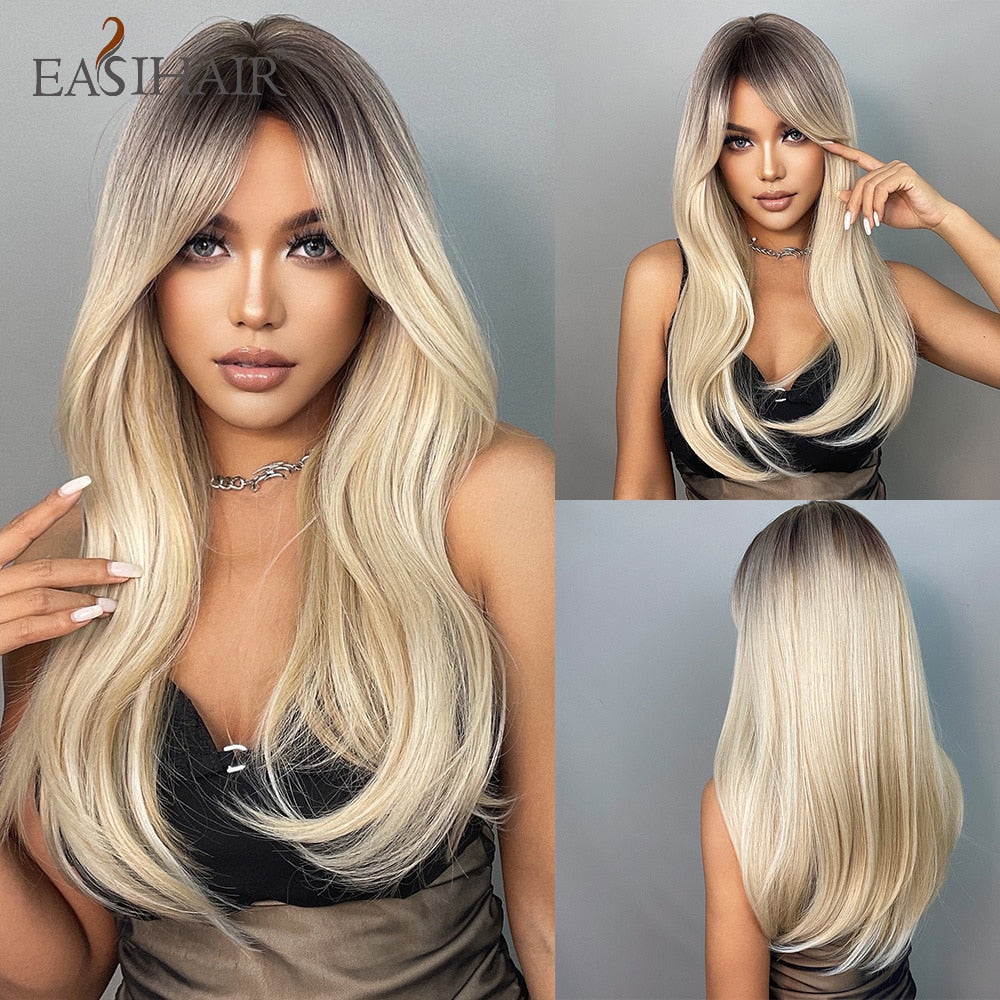 EASIHAIR Charming Layered Straight Synthetic Wig