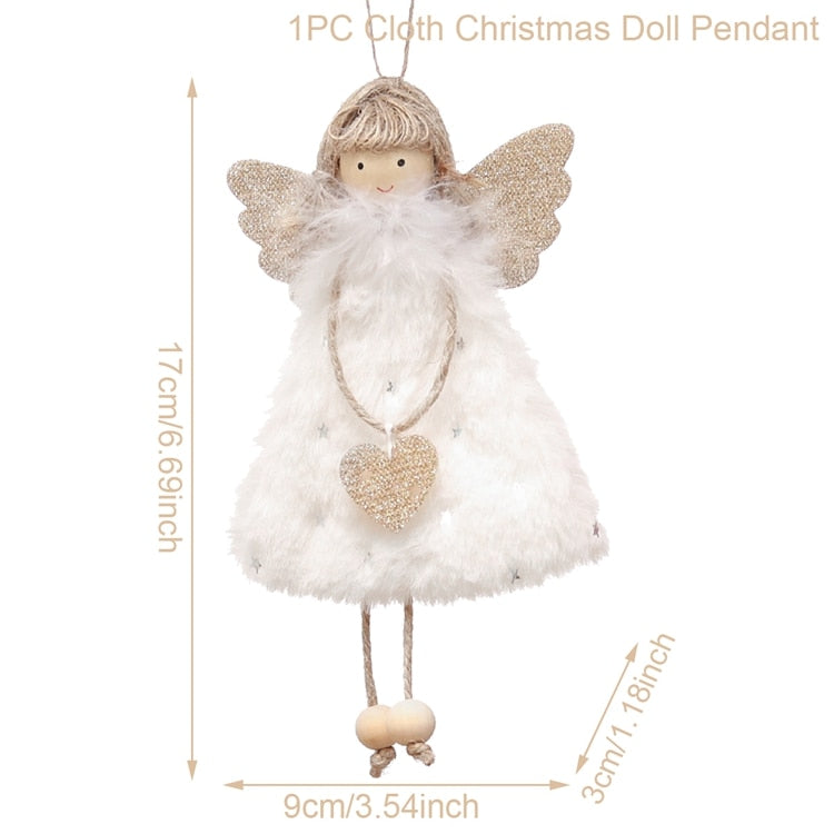 FENGRISE Navidad Angel Doll Christmas Ornaments