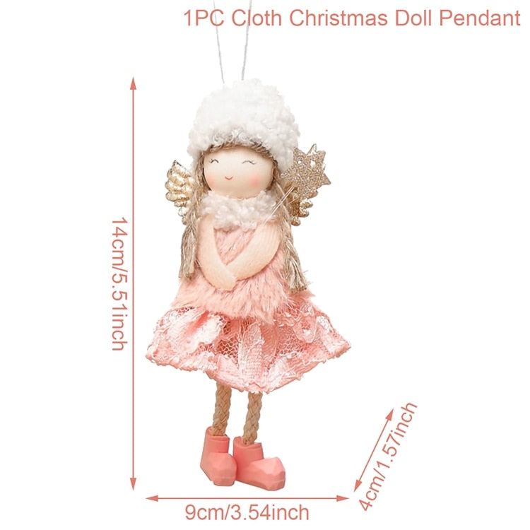 FENGRISE Navidad Angel Doll Christmas Ornaments