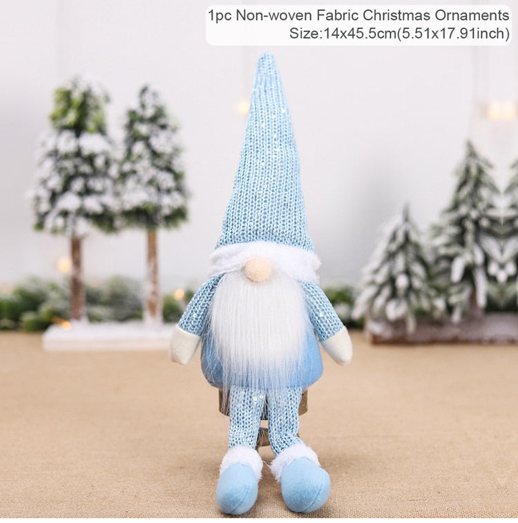 Cute & Snuggley Faceless Christmas Gnome Decor Dolls