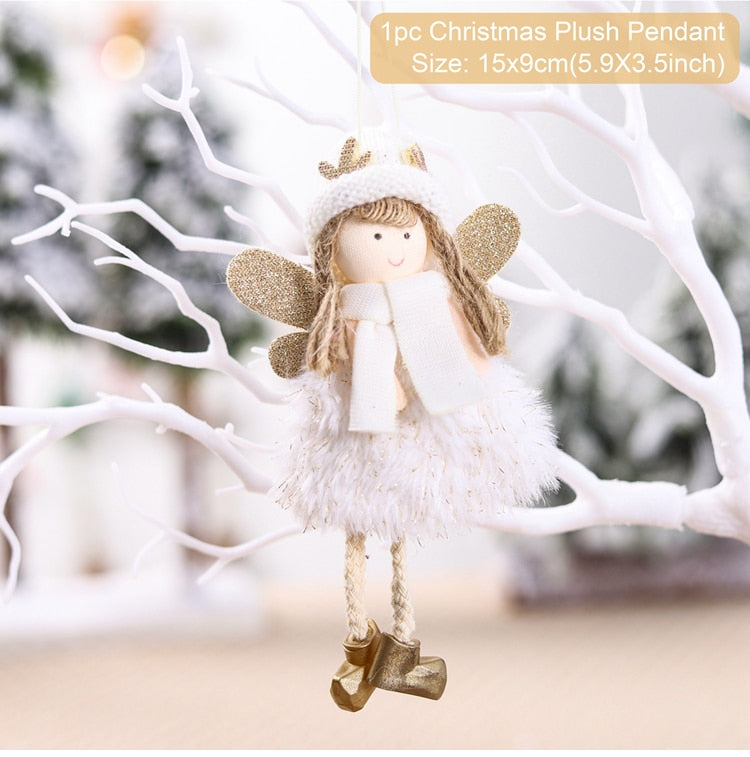 FENGRISE Navidad Angel Doll Christmas Ornaments