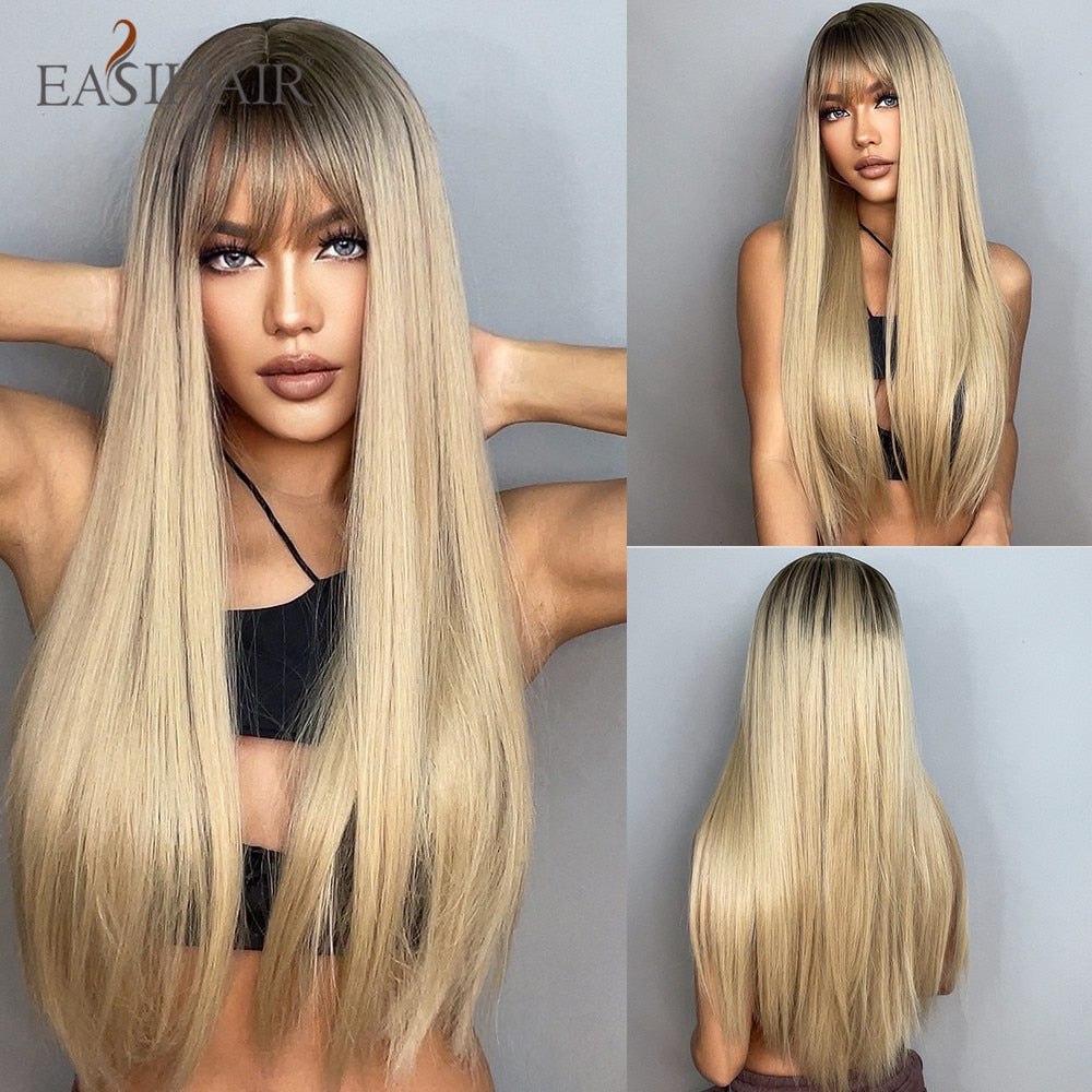 EASIHAIR Charming Layered Straight Synthetic Wig