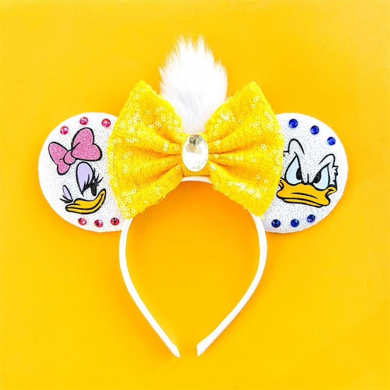 KAWAII Kids Cartoon Sequined Headband Hair Accessories for Girls