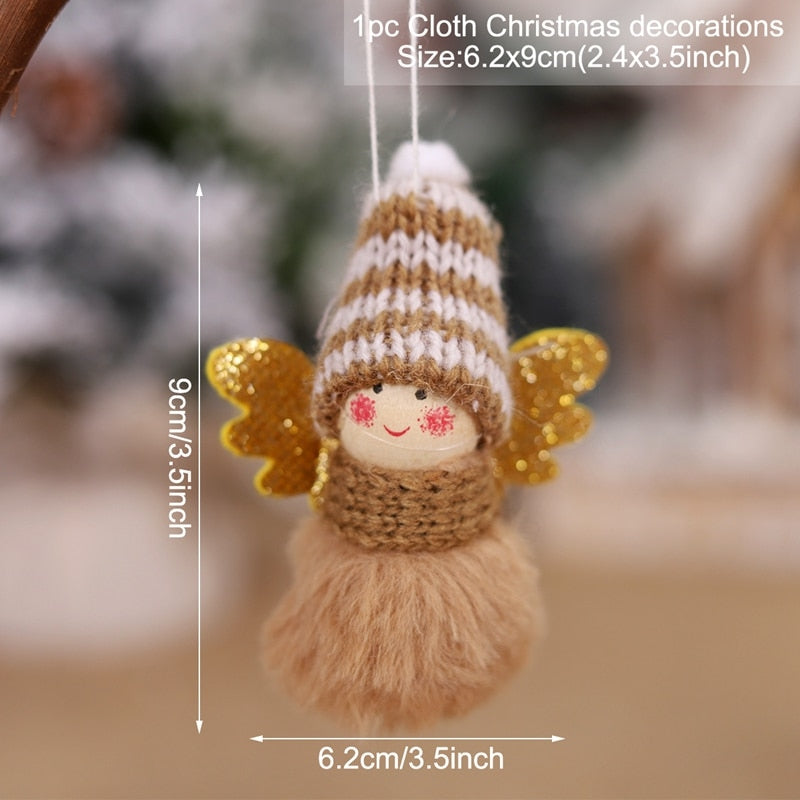 FENGRISE Navidad Angel Doll Christmas Ornaments