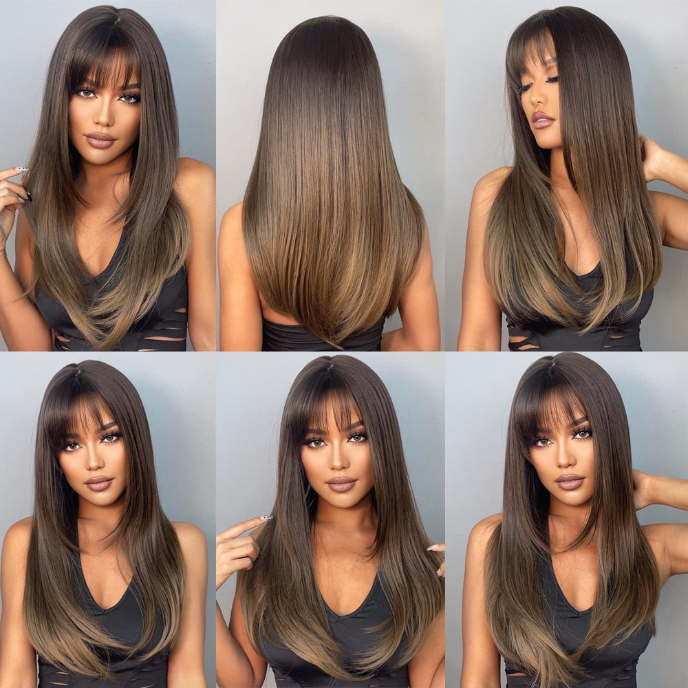 EASIHAIR Charming Layered Straight Synthetic Wig