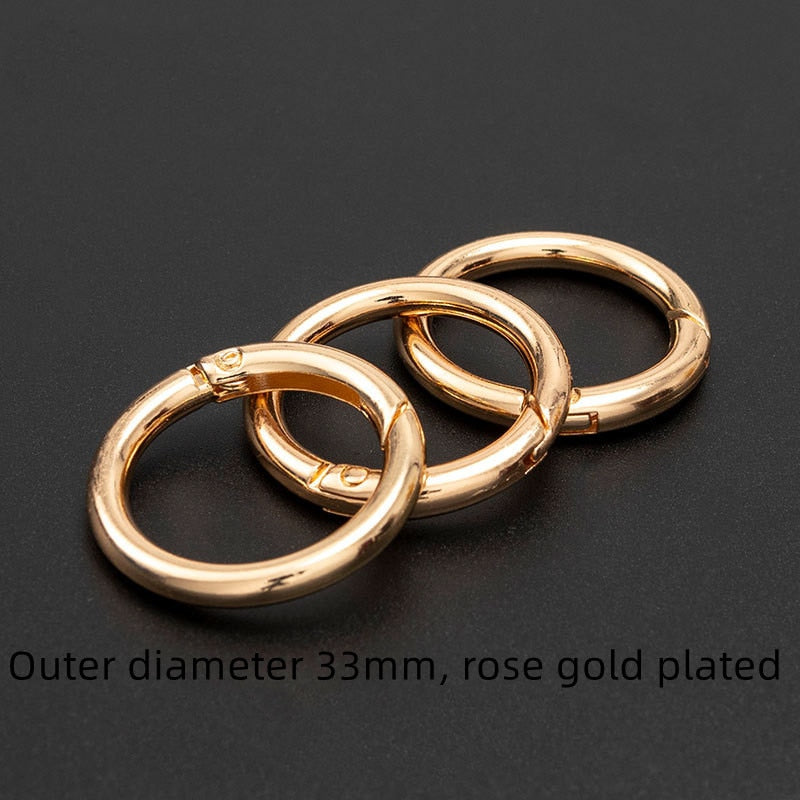 5pc Set Metal O-Ring Spring Clasps