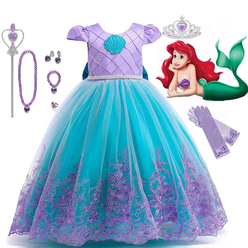 Little Mermaid Costume Dress Sets & Accessories